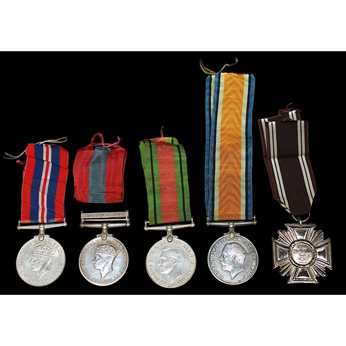 153 - Five various medals, comprising a Royal Marine's Naval General Service medal named to PO.X. 1089 N. ... 