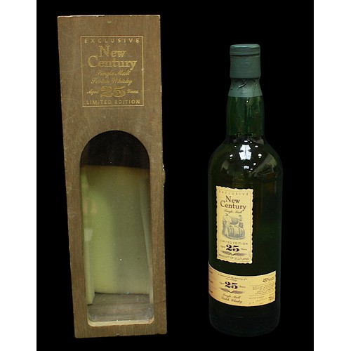 227 - A cased bottle of Exclusive New Century Single Malt Scotch Whisky, Aged 25 Years, distilled 1973, bo... 