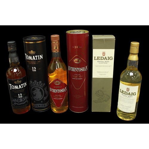 231 - Three various boxed bottles of Scotch Whisky, comprising Auchentoshan Lowland Single Malt Scotch Whi... 