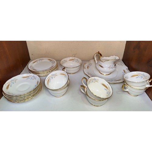 303 - A Hammersley ‘Harvest’ pattern part tea service, comprising six cups and saucers, six sandwich plate... 