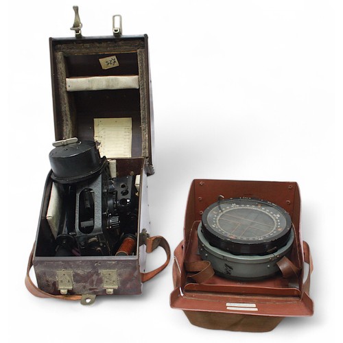 64 - A cased Air Ministry RAF Bubble Sextant Mk.IX A, no. 15122/43 (V), housed in bakelite case, together... 