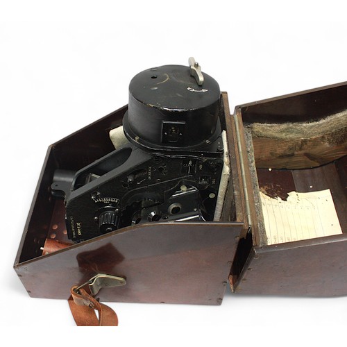 64 - A cased Air Ministry RAF Bubble Sextant Mk.IX A, no. 15122/43 (V), housed in bakelite case, together... 