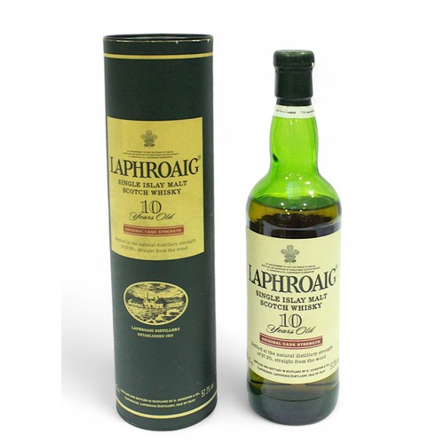 256 - Laphroaig 10 Year Old Original Cask Strength, 70cl, 57.3% vol, early release, housed in original car... 