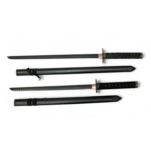 138 - Two various Japanese Ninja Swords, one with 25