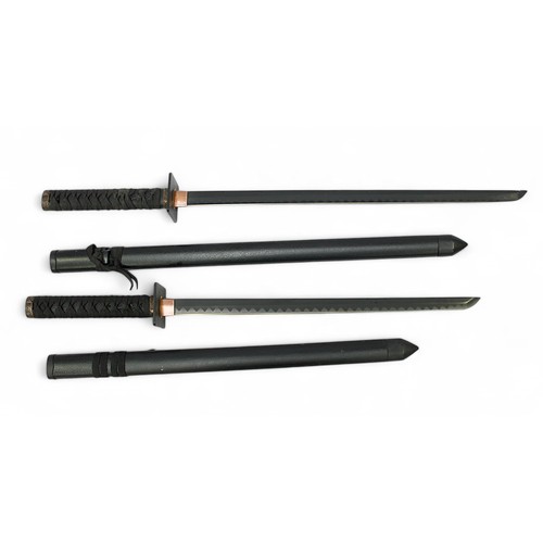 138 - Two various Japanese Ninja Swords, one with 25