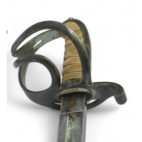 132 - A 19th Century pattern French Cavalry Officer's Sword, with 32.5