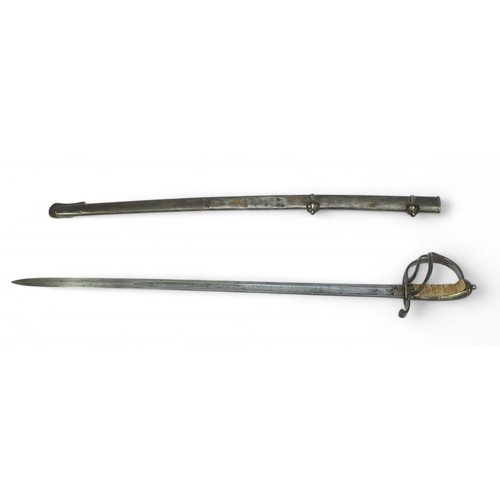 132 - A 19th Century pattern French Cavalry Officer's Sword, with 32.5