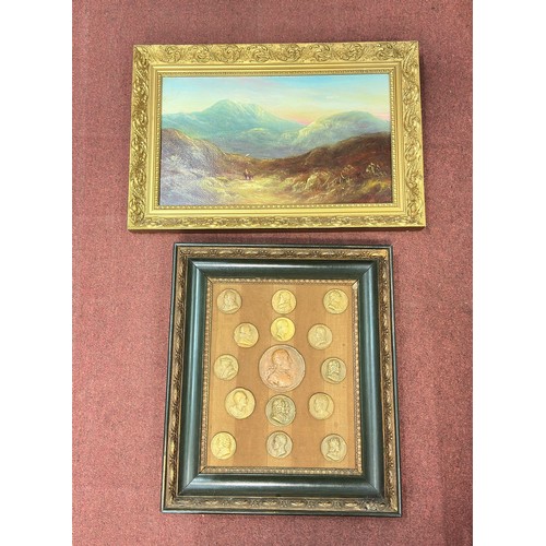 96 - Twelve 19th and 20th Century framed watercolours, oils and gouache paintings, particularly Chris Alb... 