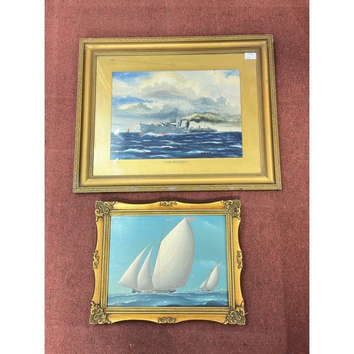 96 - Twelve 19th and 20th Century framed watercolours, oils and gouache paintings, particularly Chris Alb... 