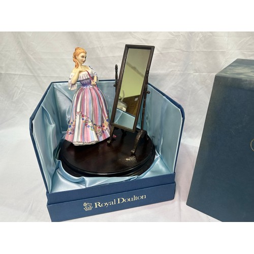 18 - A Royal Doulton figure from The Gentle Arts collection, ‘Adornment’ HN3015, with figure and mirror, ... 