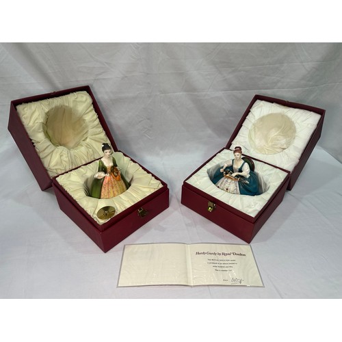 16 - Two limited edition Royal Doulton figures, ‘Hurdy-Gurdy’ HN2796, limited edition no.735 and ‘Cymbals... 