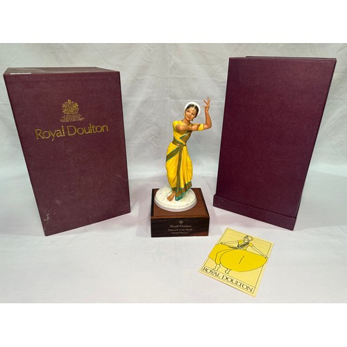 27 - A Royal Doulton figure ‘Dancers of the World Indian Temple Dancer’ HN2830, limited edition no.573/75... 