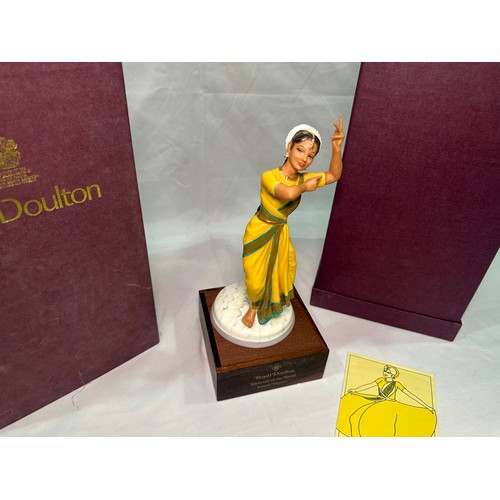 27 - A Royal Doulton figure ‘Dancers of the World Indian Temple Dancer’ HN2830, limited edition no.573/75... 