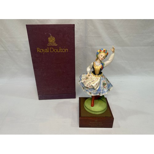 41 - A Royal Doulton figure ‘Dancers of the World Polish Dancer’ HN2836, limited edition 141/750, in orig... 