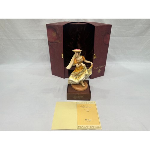 42 - A Royal Doulton figure ‘Dancers of the world Mexican dancer’, HN2866, limited edition 627/750, in or... 