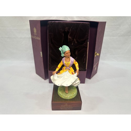 37 - A Royal Doulton figure ‘Dancers of the World West Indian Dancer’ HN2384, limited edition 559/750, wi... 