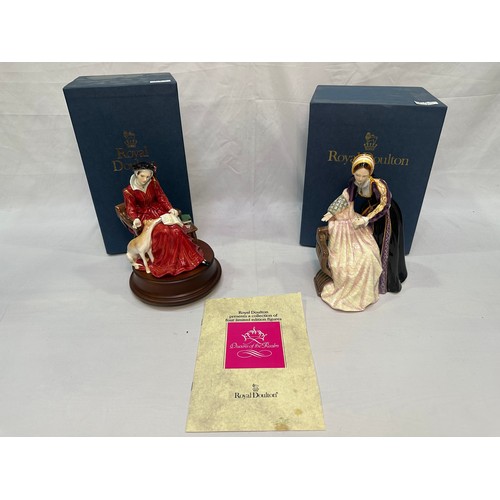 48 - Two limited edition Royal Doulton figures, ‘Catherine Parr’ HN3450, no.2106/9500 and ‘Catherine Howa... 