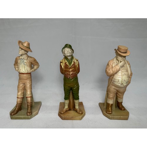 79 - Three late 19th Century James Hadley for Royal Worcester porcelain figures, from the ‘Countries of t... 