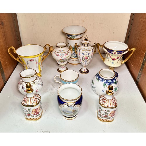 58 - A collection of Royal Crown Derby porcelain wares, predominantly early 20th Century, including a sma... 