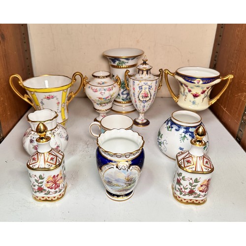 58 - A collection of Royal Crown Derby porcelain wares, predominantly early 20th Century, including a sma... 