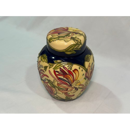 104 - A Moorcroft pottery ginger jar and cover in the ‘Woodbine Honeysuckle’ pattern, designed by Kerry Go... 