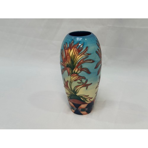 108 - A Moorcroft pottery vase of ovoid form, in the ‘Indian Paintbrush’ pattern, with impressed and paint... 