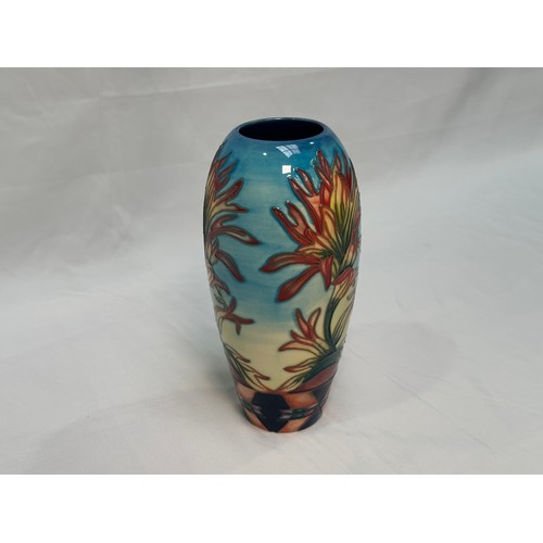 108 - A Moorcroft pottery vase of ovoid form, in the ‘Indian Paintbrush’ pattern, with impressed and paint... 