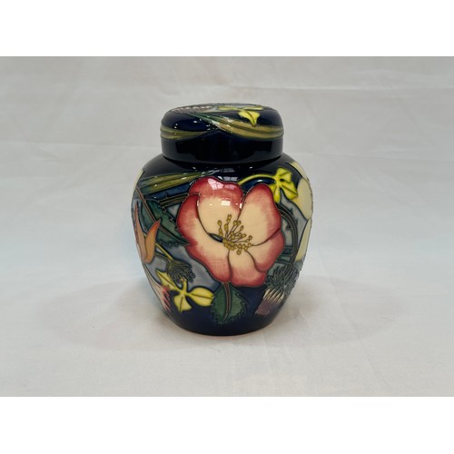 112 - A Moorcroft pottery ginger jar and cover, limited edition Golden Jubilee Elizabeth II pattern design... 