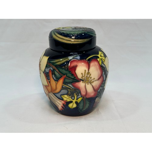 112 - A Moorcroft pottery ginger jar and cover, limited edition Golden Jubilee Elizabeth II pattern design... 