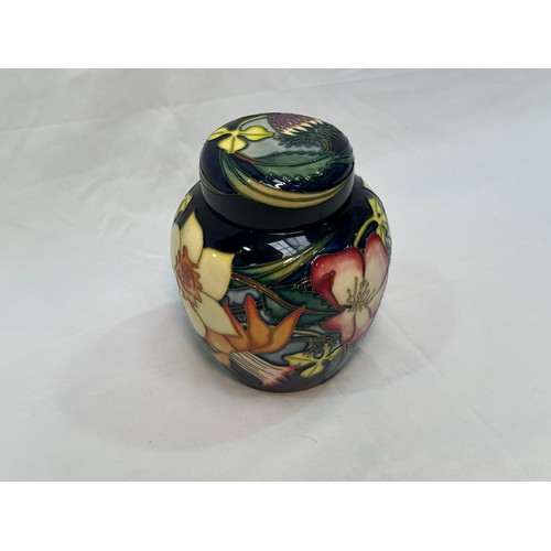 112 - A Moorcroft pottery ginger jar and cover, limited edition Golden Jubilee Elizabeth II pattern design... 