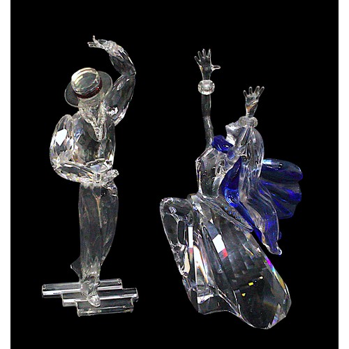 143 - Two boxed Swarovski Crystal figures, ‘Isadora - 2002’ and ‘Antonio - 2003’, from the Magic of Dance ... 