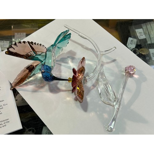 140 - A boxed Swarovski Crystal figure ‘Hummingbird’, from the Crystal Paradise Birds collection, no. 5461... 