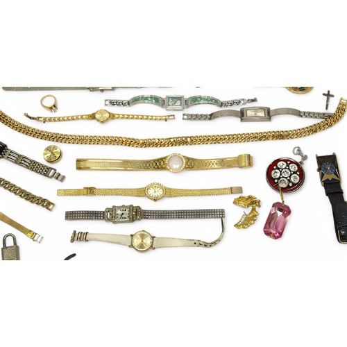 220 - A collection of assorted ladies wristwatches including examples by Geneva, Sekonda and Citizen etc. ... 