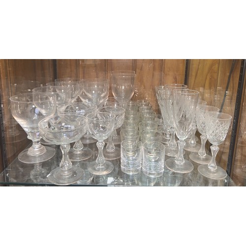 94 - A very large collection of assorted cut-glass, including Thomas Webb ‘Old English Bulls Eye’ and Stu... 