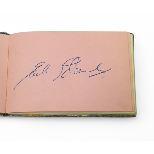 400 - An autograph book containing the signatures of Diana Dors, Bruce Forsyth, Bobby Vee, Tony Orlando, R... 