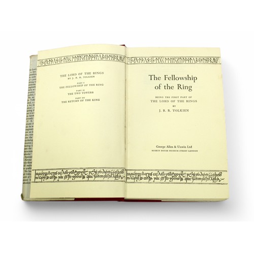 446 - Tolkien, John Ronald Reuel - Lord of the Rings, 2 vols, comprising The Fellowship of the Ring, first... 