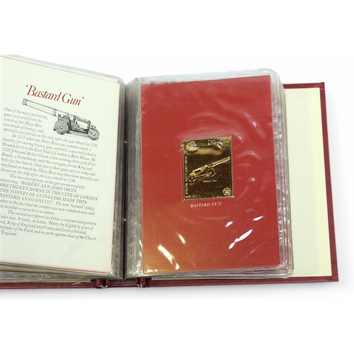 368 - A limited edition 'The Mary Rose Collection' 22ct gold stamp collection, with certificate of authent... 