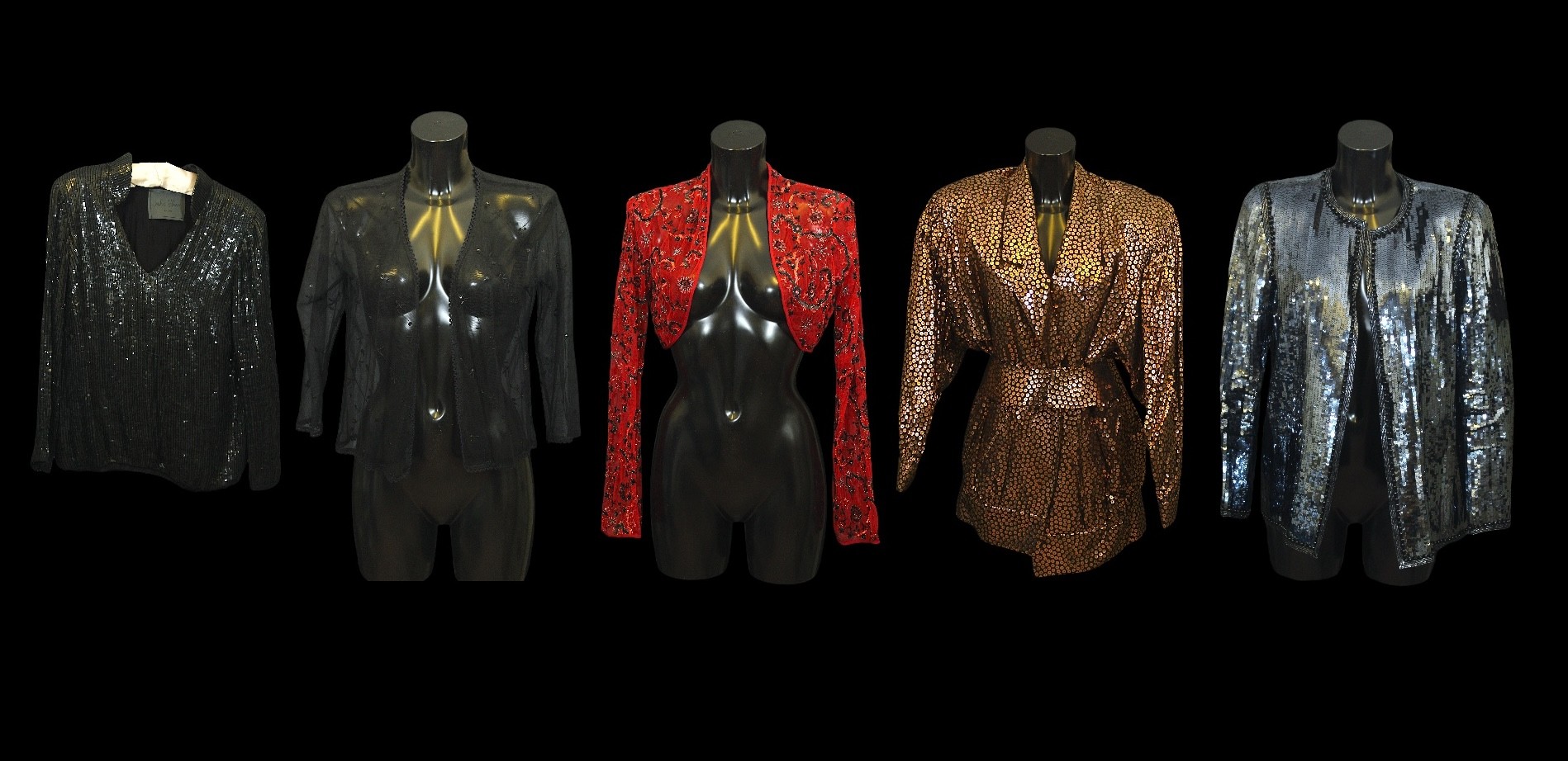 Stage Costume / Evening Wear: A collection of five vintage garments, c ...