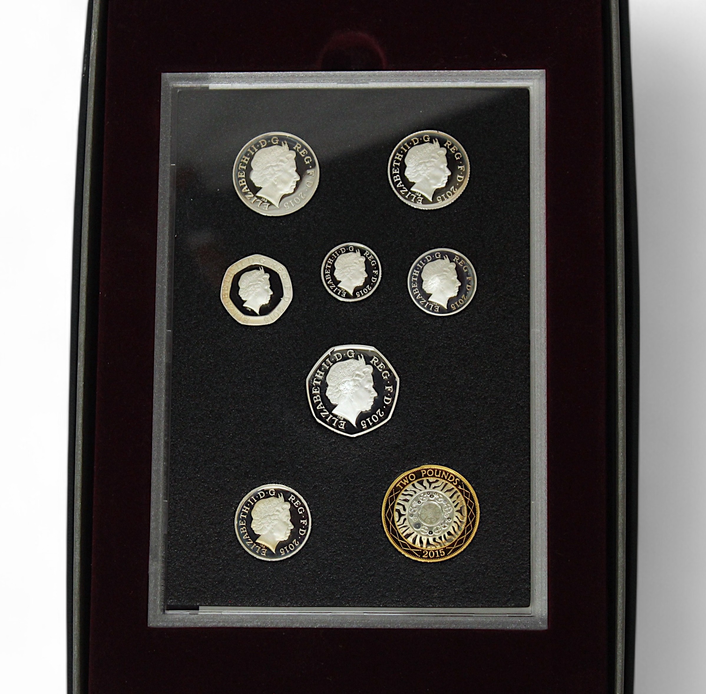 The Royal Mint Fourth Circulating Coinage Portrait Silver Proof Set of ...