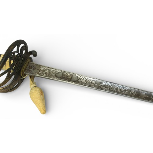 A Victorian British Army Officers Sword, by S.J. Pillin, 31 Gerrards ...