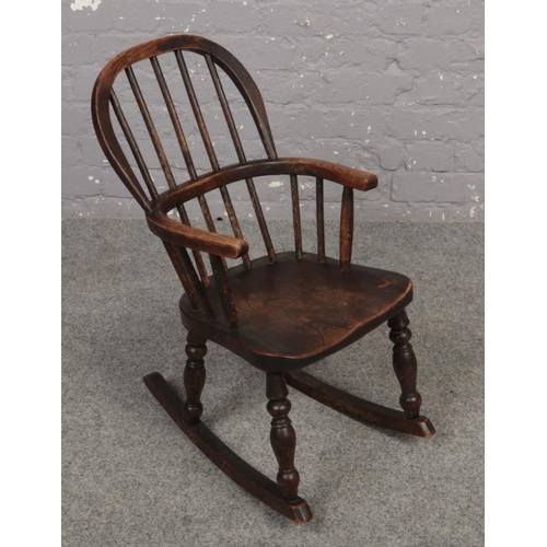 635 - A child's Windsor Rocking chair