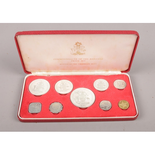 458 - A Franklin Mint issue 1974 commonwealth of the Bahamas coins Proof set, cased