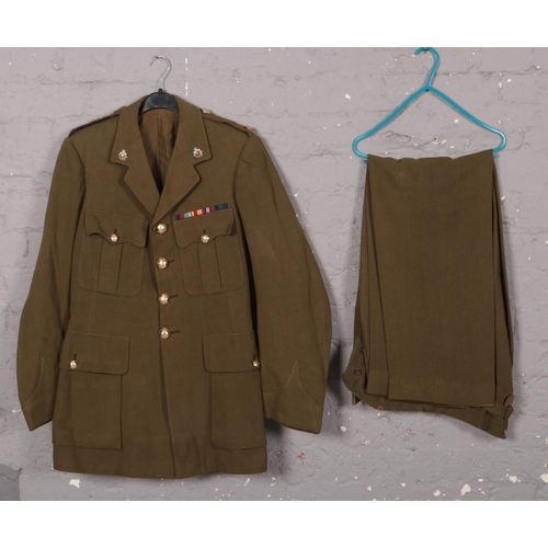 367 - A Army No 2 Dress uniform, Jacket & Trousers, Royal Army service corp, 2nd Lieutenant rank, Queens C... 