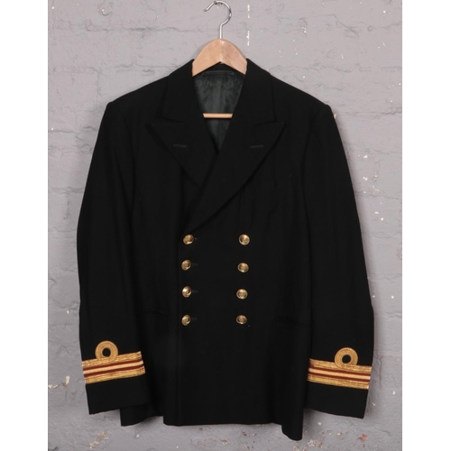 380 - A Royal Navy Lieutenant Jacket ( Pay Master), Queen's Crown buttons ( Chest 40')