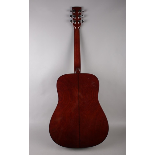 378 - Acoustic Guitar by Encore Model No. W255 together with soft carry case.