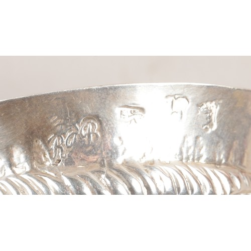 331 - A George II silver caudle cup, assayed London 1743. 61g.