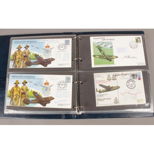 104 - Three Albums of First Day Covers. A Rare collection of R.A.F 'People and Places' signed/unsigned cov... 