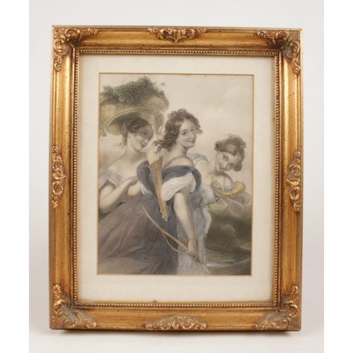 21 - After Edmund Thomas Parris and James Thompson A pair of gilt framed tinted engravings 