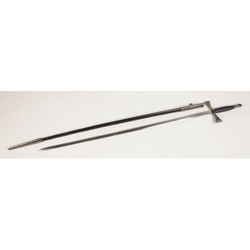 205 - A Masonic ceremonial sword with scabbard.