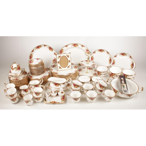 222 - A large collection of Royal Albert 'Old Country Roses' tea/coffee/dinner set. Comprising of a two ti... 